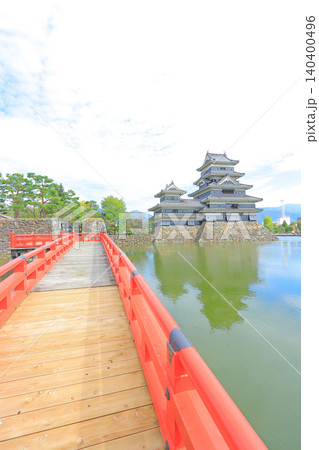 長野県松本市、国宝松本城の風景 長野県松本市、国宝松本城の風景 140400496