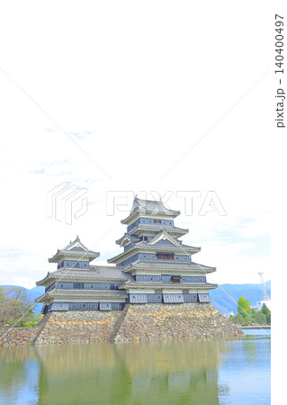 長野県松本市、国宝松本城の風景 長野県松本市、国宝松本城の風景 140400497