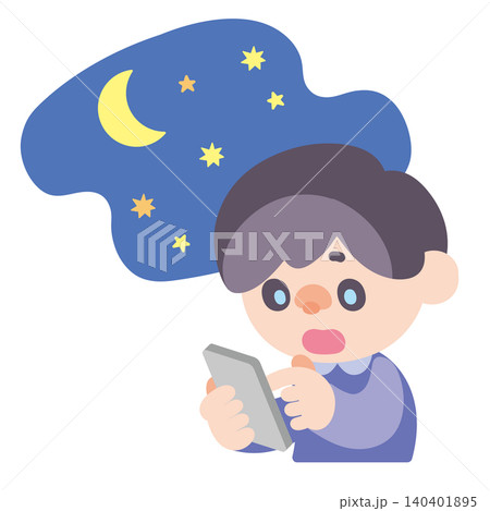 スマホを眺めて夜更かししてしまう人 スマホを眺めて夜更かししてしまう人 140401895