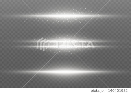White glowing light lines with glittering particles creating a transparent abstract effect White glowing light lines with glittering particles creating a transparent abstract effect 140401982