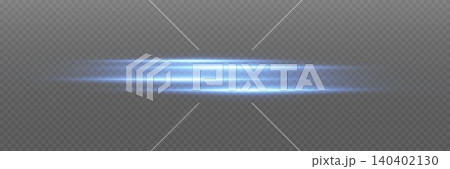 Blue horizontal light streaks moving fast on a transparent dark background Blue horizontal light streaks moving fast on a transparent dark background 140402130