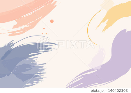 Minimal Pastel Abstract Brush Strokes on Neutral Background with Copy Space 140402308