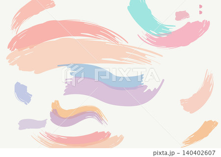 Pastel Abstract Brush Stroke Collection Isolated on Light Background Pastel Abstract Brush Stroke Collection Isolated on Light Background 140402607