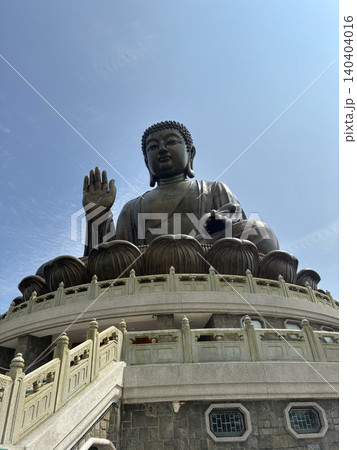 中国、香港の観光地昂坪(ゴンピン)ビレッジ天壇大仏 中国、香港の観光地昂坪(ゴンピン)ビレッジ天壇大仏 140404016