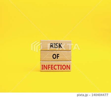 Risk of Infection symbol. Wooden blocks with words Risk of Infection. Beautiful yellow background. Medicine and Risk of Infection concept. Copy space. Risk of Infection symbol. Wooden blocks with words Risk of Infection. Beautiful yellow background. Medicine and Risk of Infection concept. Copy space. 140404477