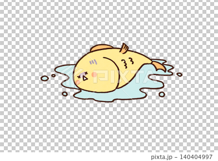 陸に打ち上げられ苦しそうな表情の魚(A fish out of water) 陸に打ち上げられ苦しそうな表情の魚(A fish out of water) 140404997