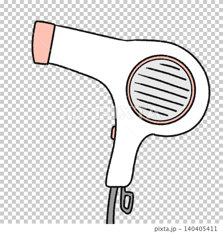A simple and cute illustration of a hair dryer A simple and cute illustration of a hair dryer 140405411