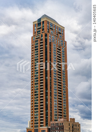 Business skyscraper building. Architectural building business area. City architecture. Architecture of office building. Modern skyscraper. Commercial architecture Business skyscraper building. Architectural building business area. City architecture. Architecture of office building. Modern skyscraper. Commercial architecture 140405685