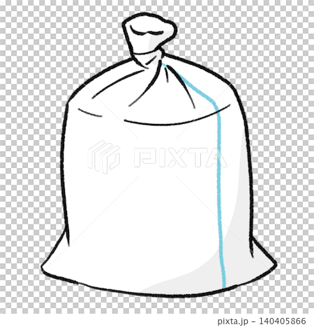 Simple and cute illustration of sandbags Simple and cute illustration of sandbags 140405866