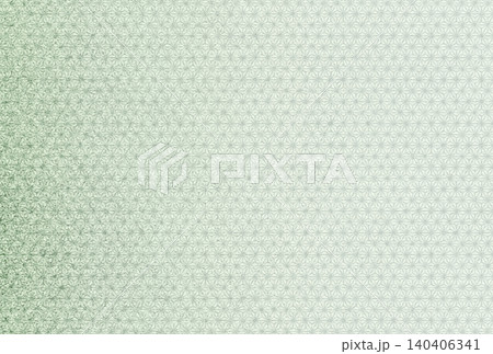 キラキラ輝く繊細な淡い抹茶色の模様に薄緑色の麻の葉柄を重ねた背景画像5 140406341