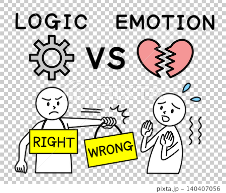 The unreasonable dynamic of "logic harassment": The logical person assumes they are absolutely right and the emotional person is wrong, and tries to impose this assumption on the other person. The unreasonable dynamic of "logic harassment": The logical person assumes they are absolutely right and the emotional person is wrong, and tries to impose this assumption on the other person. 140407056