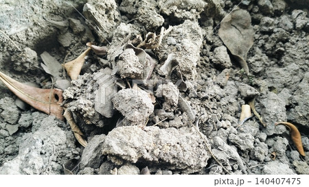 Dry Cloddy Soil Texture Background Close-Up Dry Cloddy Soil Texture Background Close-Up 140407475