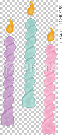 three color birthday candles three color birthday candles 140407599