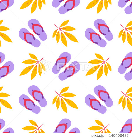 seamless pattern with purple flip-flops seamless pattern with purple flip-flops 140408485