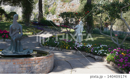 Beautiful public garden in Capri island - Giardini di Augusto Beautiful public garden in Capri island - Giardini di Augusto 140409174