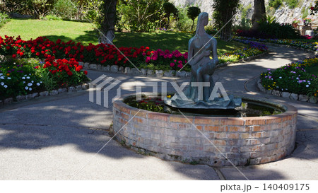 Beautiful public garden in Capri island - Giardini di Augusto Beautiful public garden in Capri island - Giardini di Augusto 140409175