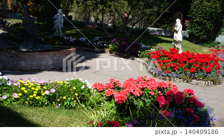 Beautiful public garden in Capri island - Giardini di Augusto Beautiful public garden in Capri island - Giardini di Augusto 140409186