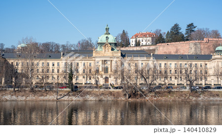 The Straka Academy (Strakova akademie) palace, official seat of the Government of the Czech Republic in Prague The Straka Academy (Strakova akademie) palace, official seat of the Government of the Czech Republic in Prague 140410829