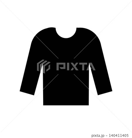 male sweater icon in flat style 140411405
