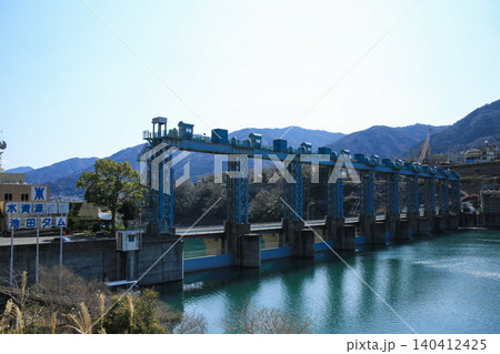 徳島県三好市 池田ダムの風景 徳島県三好市 池田ダムの風景 140412425