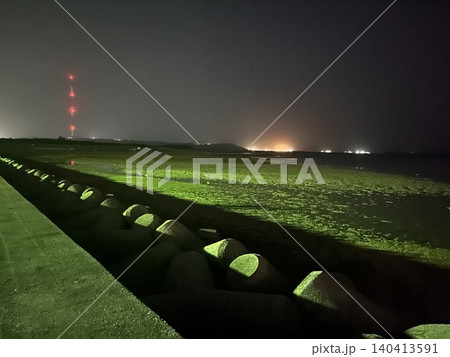泡瀬の海夜景 泡瀬の海夜景 140413591