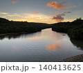 慶佐次川に映る夕焼け 140413625