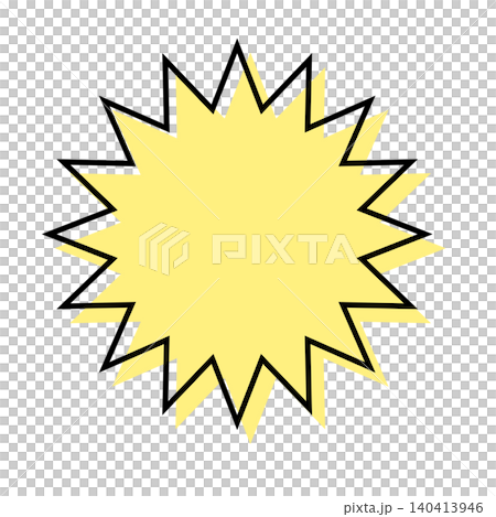 Simple, misaligned lines in speech bubbles, jagged shapes Simple, misaligned lines in speech bubbles, jagged shapes 140413946