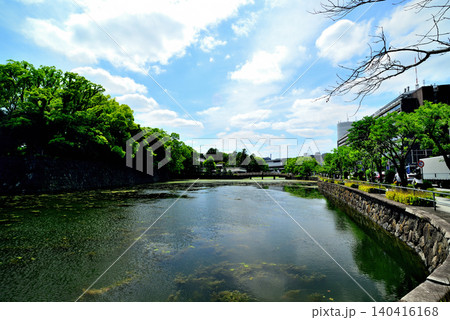 東京 皇居平川門とその周辺の街並み 東京 皇居平川門とその周辺の街並み 140416168