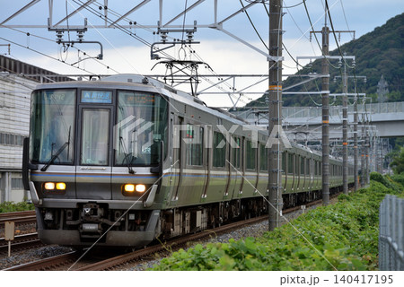 JR京都線を走る223系新快速12両 JR京都線を走る223系新快速12両 140417195