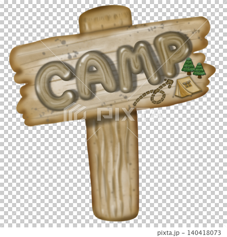 Sign Board hand drawn wooden street elements. Guide line travel,for camping arrow old banners in cute simple style. 140418073