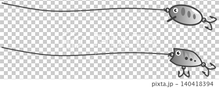 An illustration of artificial lures used in lure fishing as a hobby. An illustration of artificial lures used in lure fishing as a hobby. 140418394
