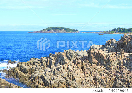 福井県坂井市、東尋坊の風景 福井県坂井市、東尋坊の風景 140419048