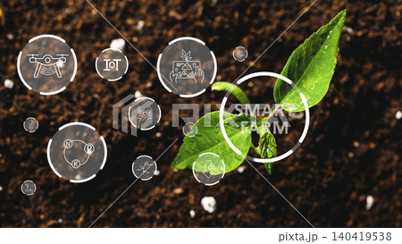 New technologies support crop growth in smart farm systems for better yields New technologies support crop growth in smart farm systems for better yields 140419538
