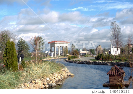 Park with a Water Canal in New Chersonesus, Crimea 140420132