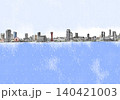 神戸ランドマーク線画(水彩)海空 140421003
