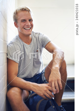 Portrait, stairs and university with student, man and smile with lunch break and education. Face, person and guy sitting on stairwell, relaxing and college with knowledge and happy with scholarship Portrait, stairs and university with student, man and smile with lunch break and education. Face, person and guy sitting on stairwell, relaxing and college with knowledge and happy with scholarship 140421018