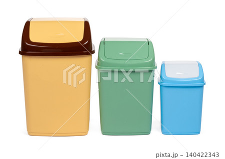 plastic waste bin isolated on white background plastic waste bin isolated on white background 140422343