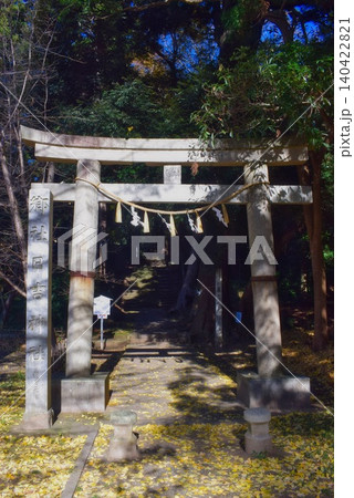 千葉県 日吉神社の鳥居 千葉県 日吉神社の鳥居 140422821
