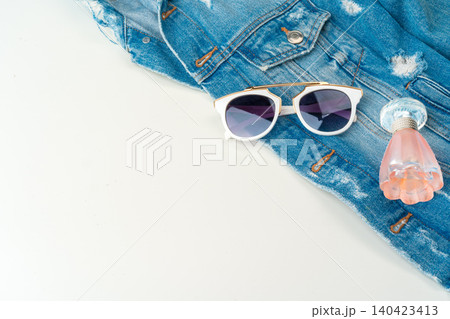 Woman fashion clothes and accessories close up Woman fashion clothes and accessories close up 140423413