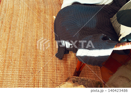 Close up of a pillow on a sofa 140423486