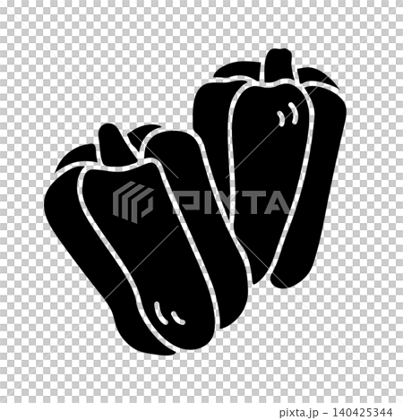 Simple bell pepper or paprika vector illustration Simple bell pepper or paprika vector illustration 140425344