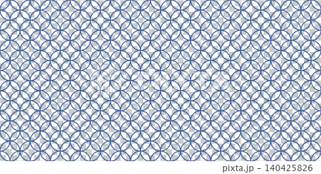 Blue background material with a lapis lazuli-colored Shippo-tsunagi (seven treasures) pattern. Blue background material with a lapis lazuli-colored Shippo-tsunagi (seven treasures) pattern. 140425826