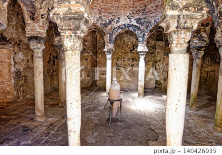 Interior of a historic bath - Banys arabs in Palma de Mallorca 140426035
