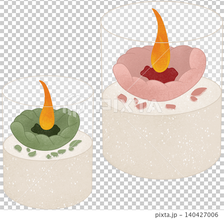 two scented candle in glass two scented candle in glass 140427006