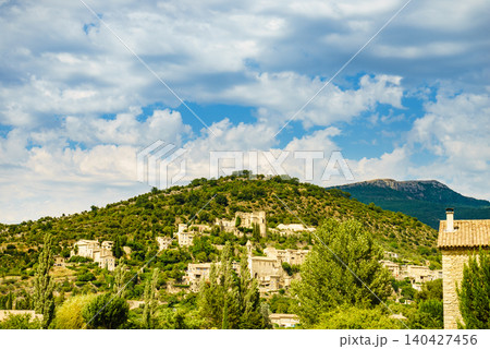 Montbrun les Bains village, Drome department in France 140427456