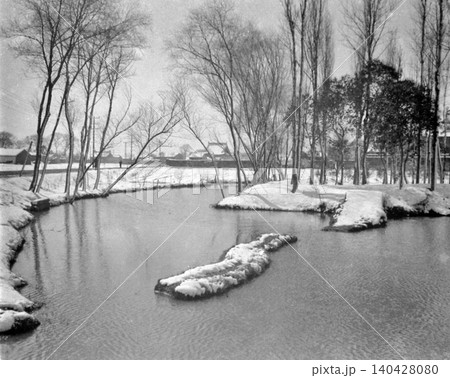 古写真 1937-1945年 日中戦争中の中華民国 冬の南京又は上海郊外の風景 古写真 1937-1945年 日中戦争中の中華民国 冬の南京又は上海郊外の風景 140428080