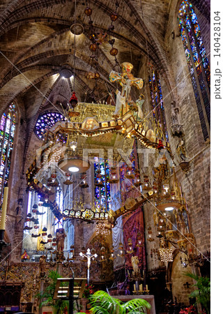 Interior of Catedral Basilica de Santa Maria de Mallorca - Spain Interior of Catedral Basilica de Santa Maria de Mallorca - Spain 140428104