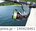 趣味の釣りで使用するスピニングリールとロッド 趣味の釣りで使用するスピニングリールとロッド 140428461