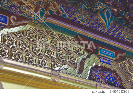 April 25 2026 Ueno Toshogu Shrine Ornate Painted Ceiling Relief April 25 2026 Ueno Toshogu Shrine Ornate Painted Ceiling Relief 140428502