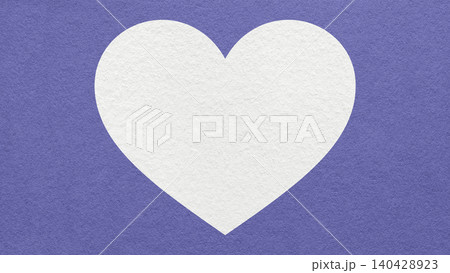 White heart on lavender blue paper texture background with copy space for banner, template or greeting card White heart on lavender blue paper texture background with copy space for banner, template or greeting card 140428923